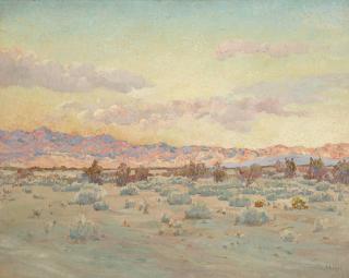 Charles A. Fries - Evening Light (Morongo Mountains, Palm Springs) 24 x 30in