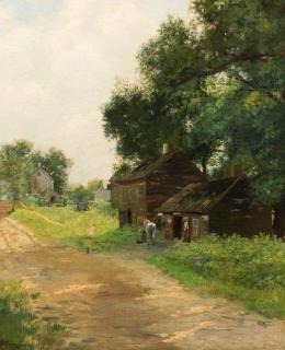 Charles Albert Burlingame - Summer Landscape, Blacksmith Shop, Nanuet, New York
