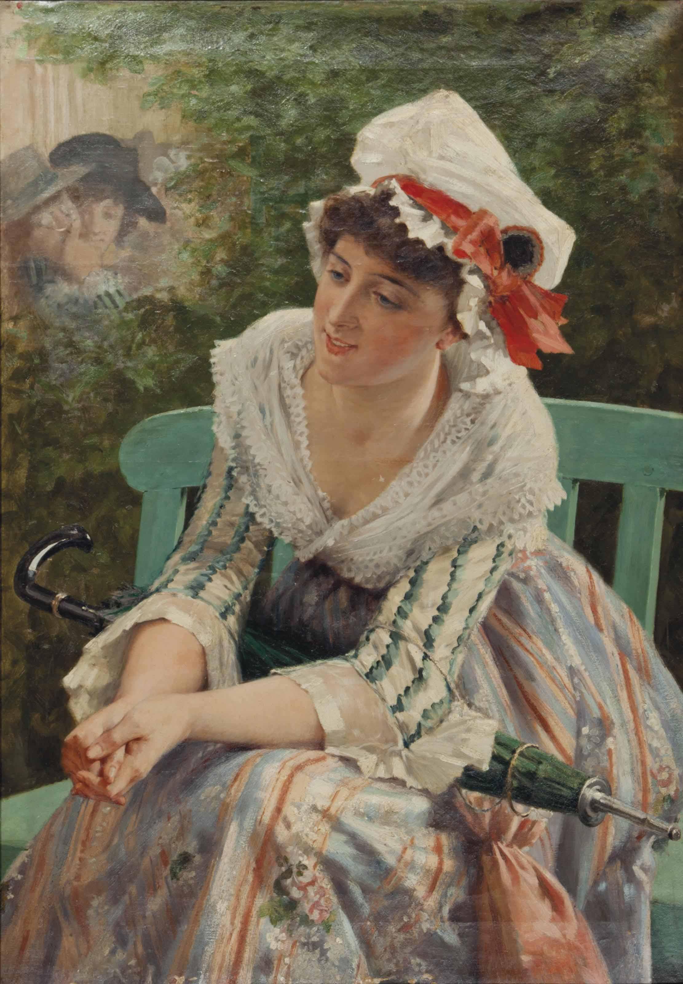 Charles-Alexandre Coessin De La Fosse - Portrait of a country girl