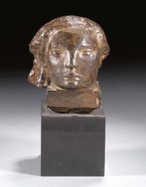 Charles Alexandre Malfray - Tête de jeune femme