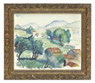 Charles Alexandre Picart Le Doux - Paysage De Provence