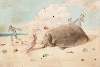 Charles Altamont Doyle - The princess and the turtle
