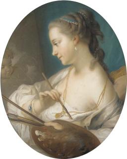 Charles-André Vanloo - Allégorie de la Peinture peignant un amour