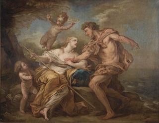 Charles-André - Bacchus Et Arianecharles-André Called Carle Van Loo ; Bacchus And Ariadne ; Oil On Canvas