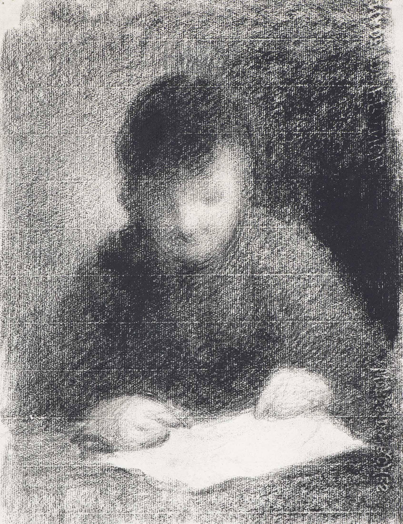 Charles Angrand - Enfant lisant