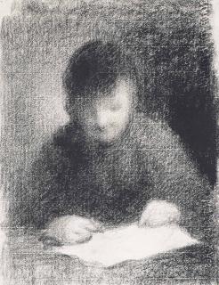 Charles Angrand - Enfant lisant