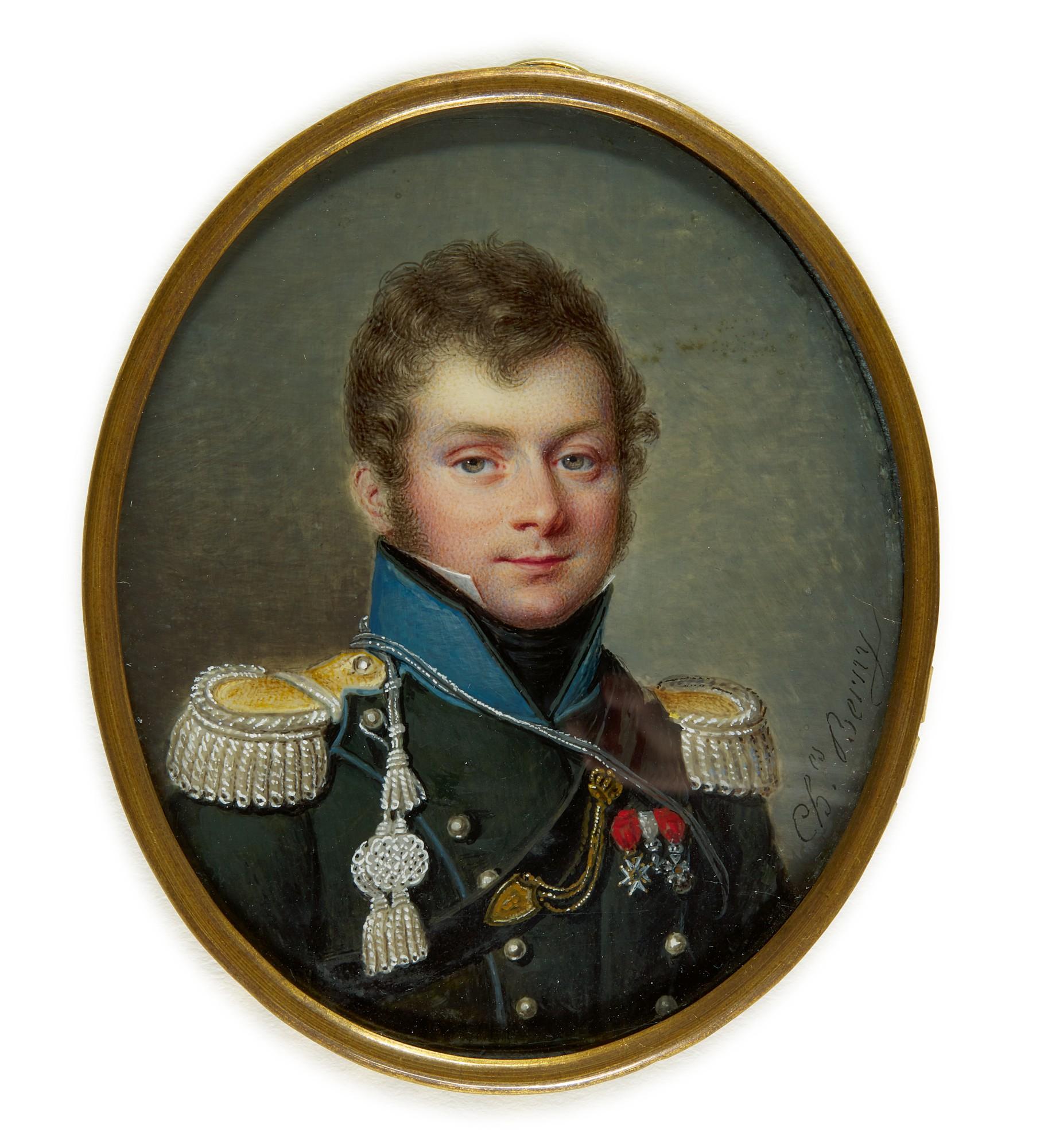 Charles Antoine Claude Berny D\'Ouvillé - Portrait Of Charles Berny, Circa 1820