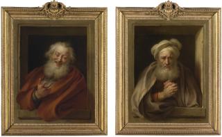 Charles-Antoine Coypel - Cheerful Democritus; Sorrowful Heraclitus