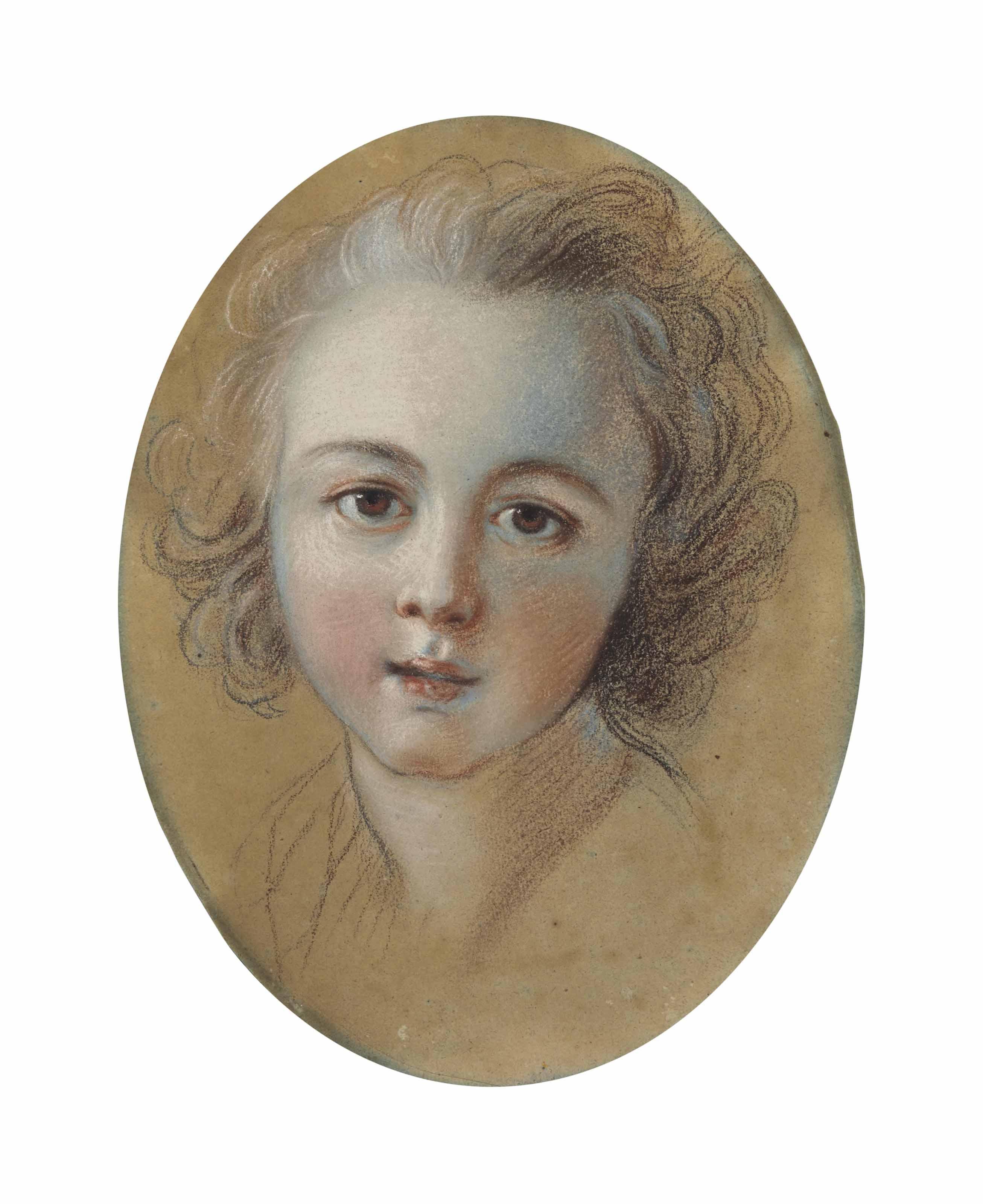 Charles-Antoine Coypel - Tête D\'Enfant