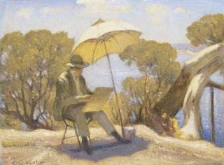 Charles Arthur Wheeler - Portrait Of Max Meldrum, Mosman