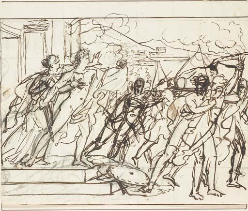 Charles-Auguste Vandenberghe - La Mort d\'Alcibiade