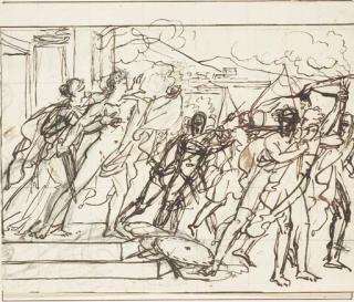 Charles-Auguste Vandenberghe - La Mort d\'Alcibiade