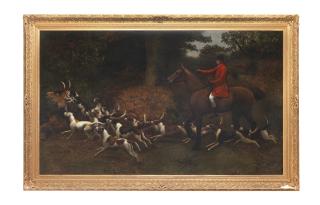 Charles Augustus Henry Lutyens - Huntsman And Hounds