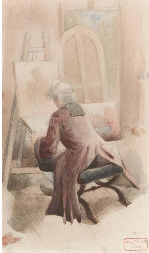 Charles Bargue - An Artist In His Studio