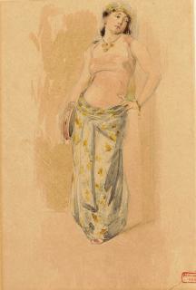 Charles Bargue - Study For L\'Aimée