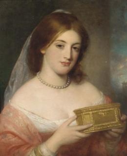 Charles Baxter, R.B.A. - A lady with a casket