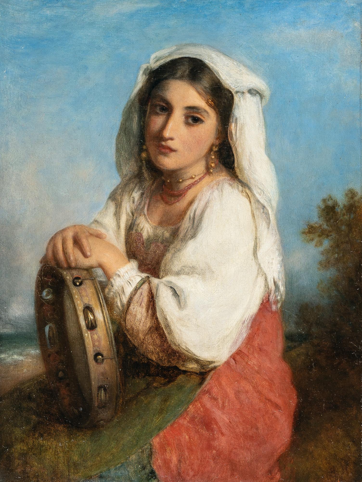 Charles Baxter - Neapolitanerin mit Tamburin („La Napolitana“)