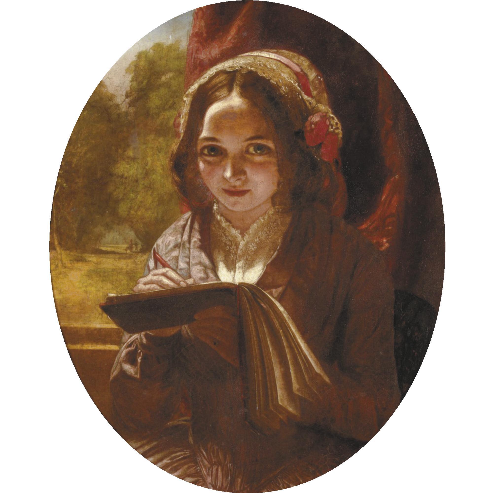 Charles Baxter - Portrait Of A Girl With A Notebook