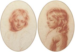 Charles Beale, Jun. - Two portrait studies of children, bust-length
