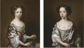 Charles Beale - Portraits Of Anne Gulston (1672-1724); And Her Sister, Mary Gulston (B.1667), The Daughters Of James Gulston Of Wyddial, Hertfordshire