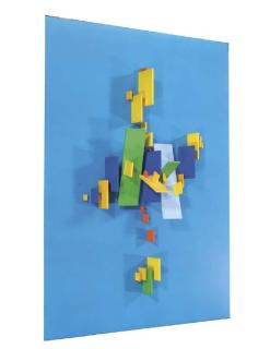 Charles Biederman - Structuralist Work, no. 59, Red Wind