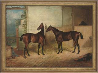 Charles Bilger Spalding - Ears pricked, alerted by a hunt