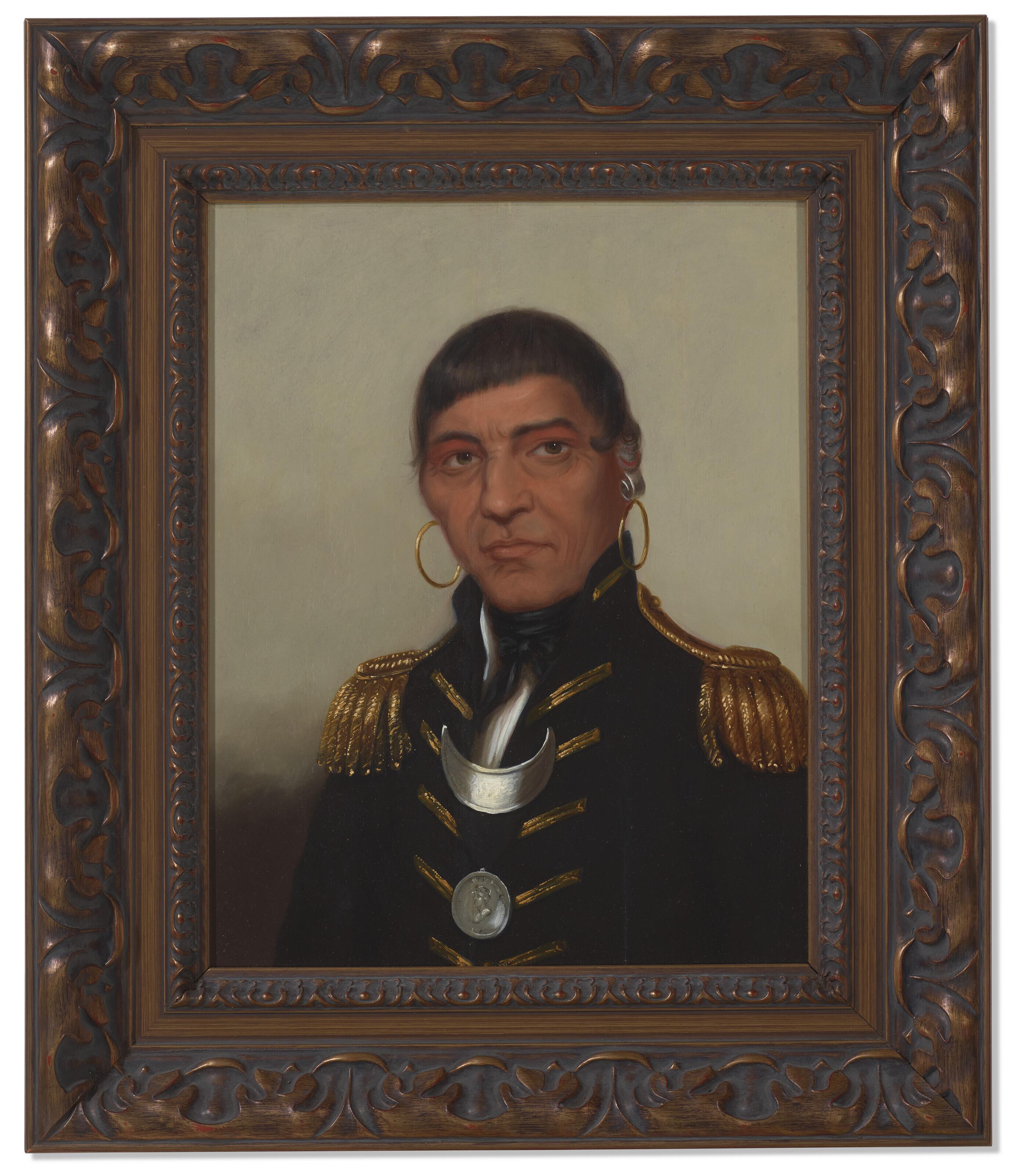 Charles Bird King - Portrait Of Big Buffalo, A Chippewa