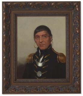 Charles Bird King - Portrait Of Big Buffalo, A Chippewa