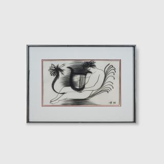 Charles Blackman - (Hermes with Lyre), 1976