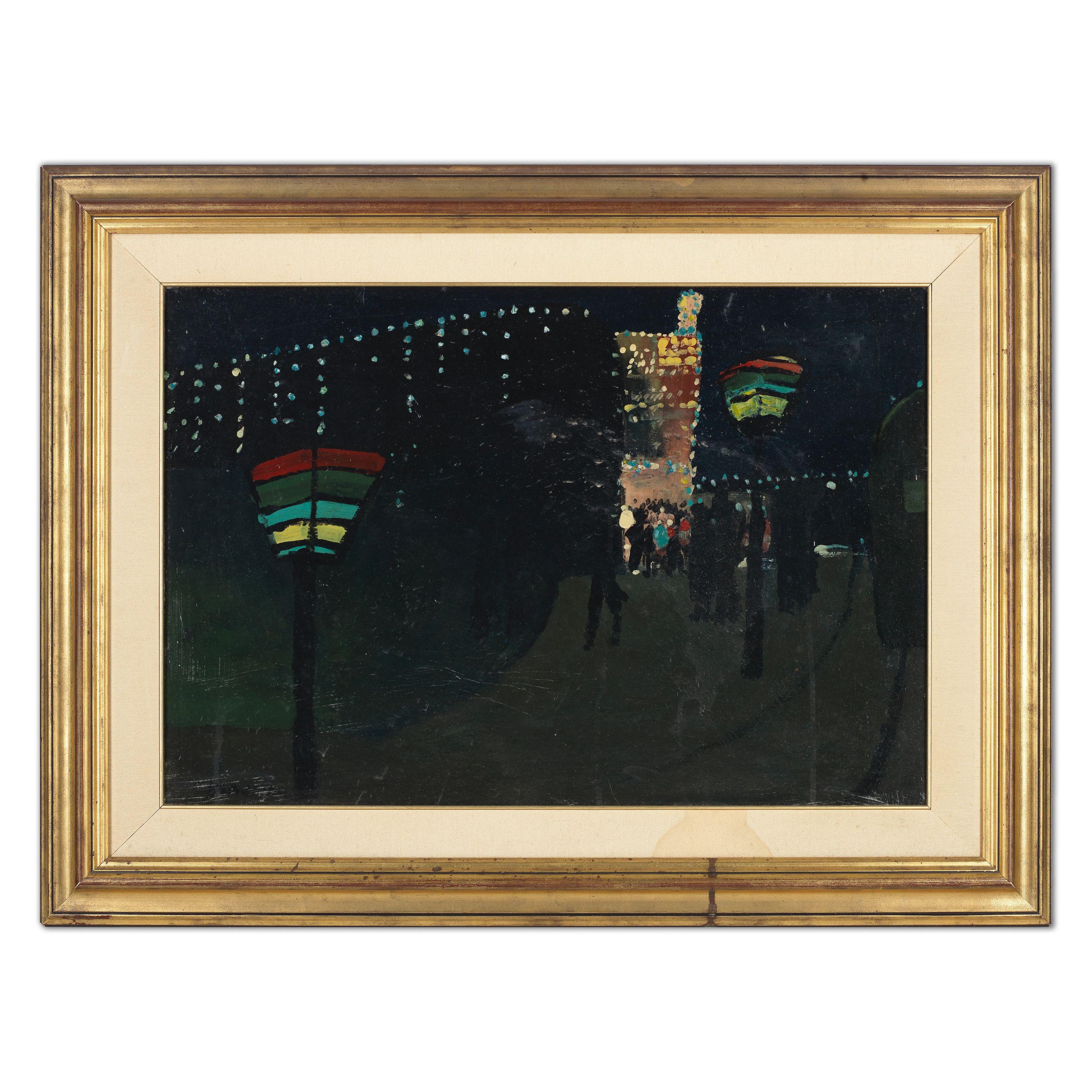 Charles Blackman - Luna Park and Griffin Lights, c.1951