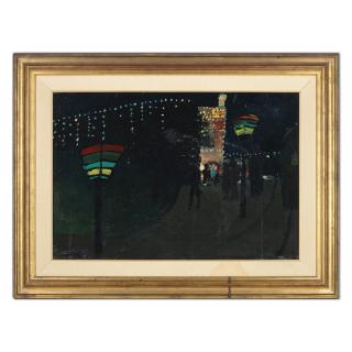 Charles Blackman - Luna Park and Griffin Lights, c.1951