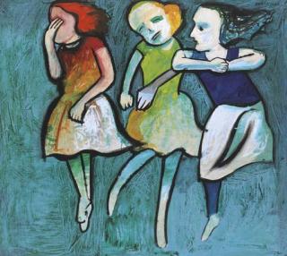 Charles Blackman - Three Figures