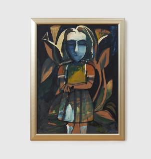 Charles Blackman - Tropical Garden (Portrait of Barbara Blackman), c.1955