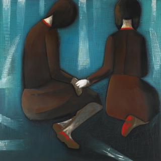 Charles Blackman - Two Friends