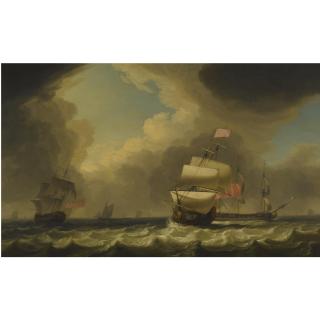 Charles Brooking - Shipping In A Stiff Breeze