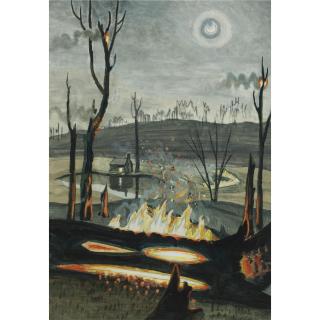 Charles Burchfield - Forest Fire In Moonlight