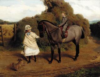 Charles Burton Barber - Vandaleur Brightsmith And His Sister