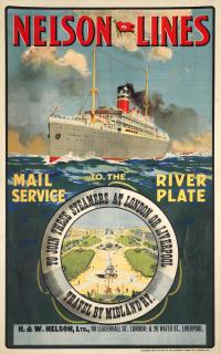 Charles Burton - Nelson - Lines, Mail Service To The River Plate