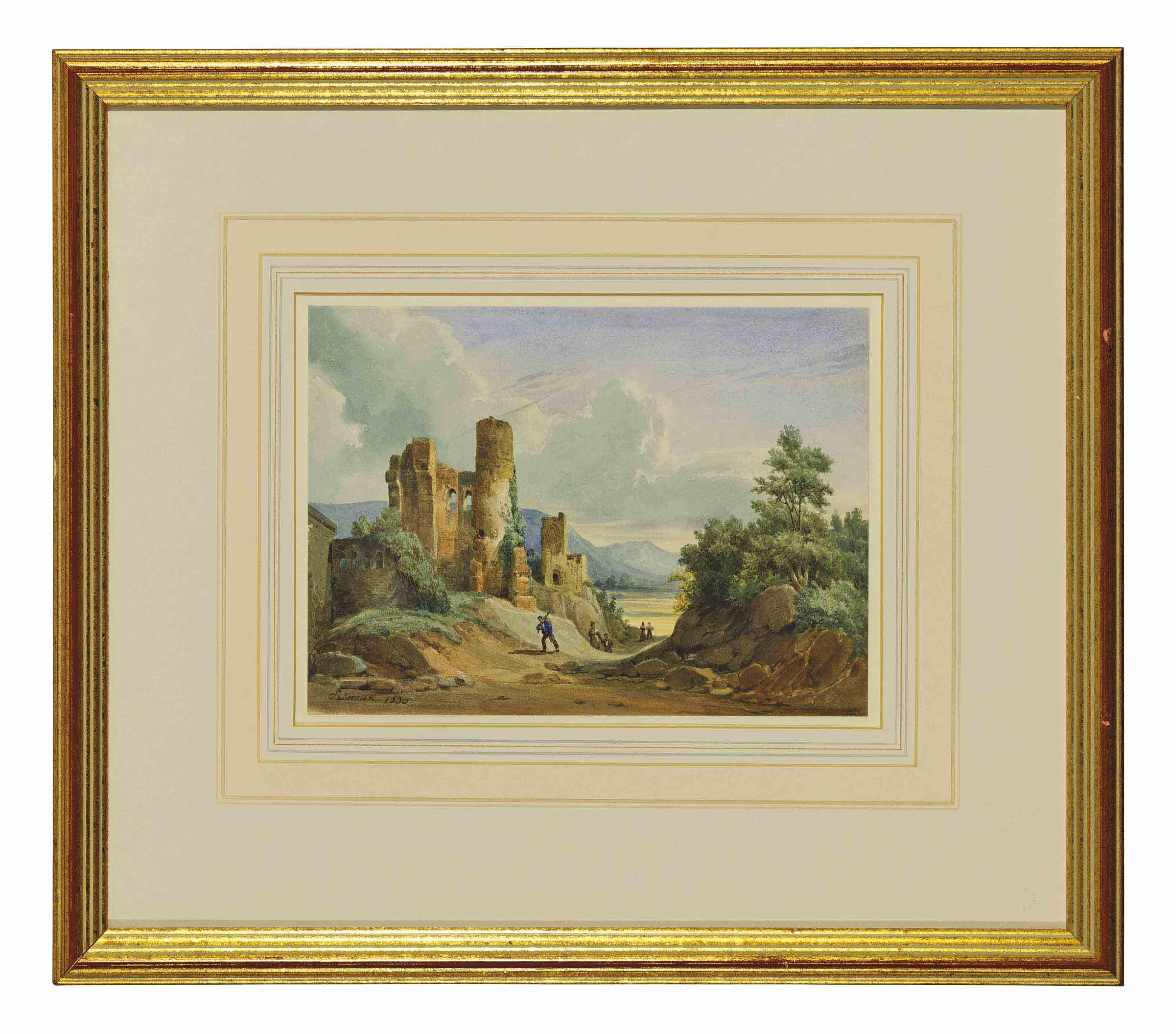 Charles Caius Renoux - Travellers on a path