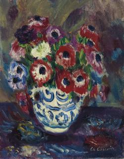 Charles Camoin - Anémones Au Pot Bleu