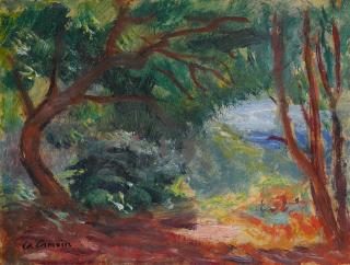 Charles Camoin - Étude De Sous-Bois À Valflor