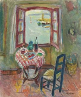 Charles Camoin - La fenêtre de l\'atelier de Saint Tropez, à la nature morte