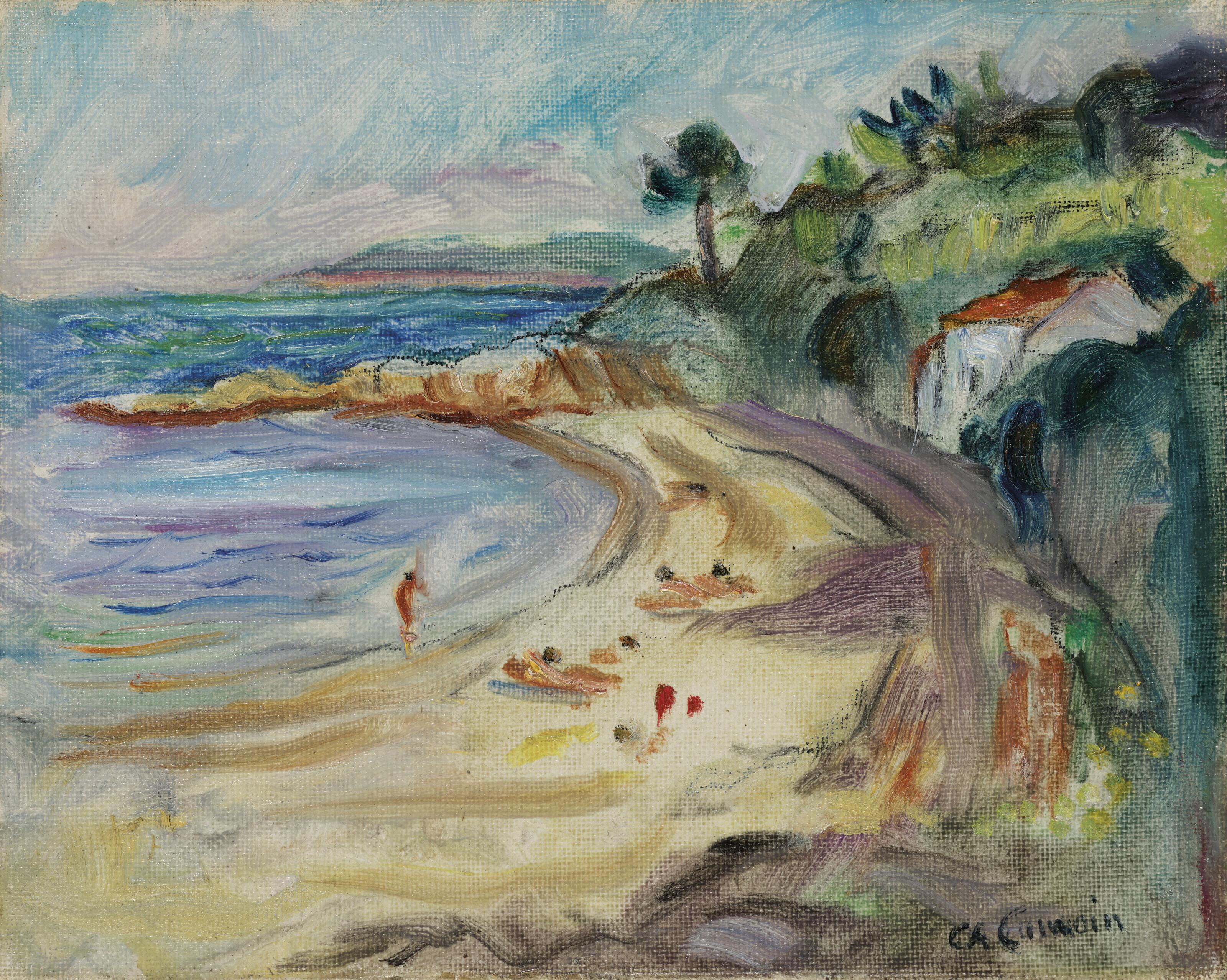 Charles Camoin - La Plage des Graniers à Saint-Tropez