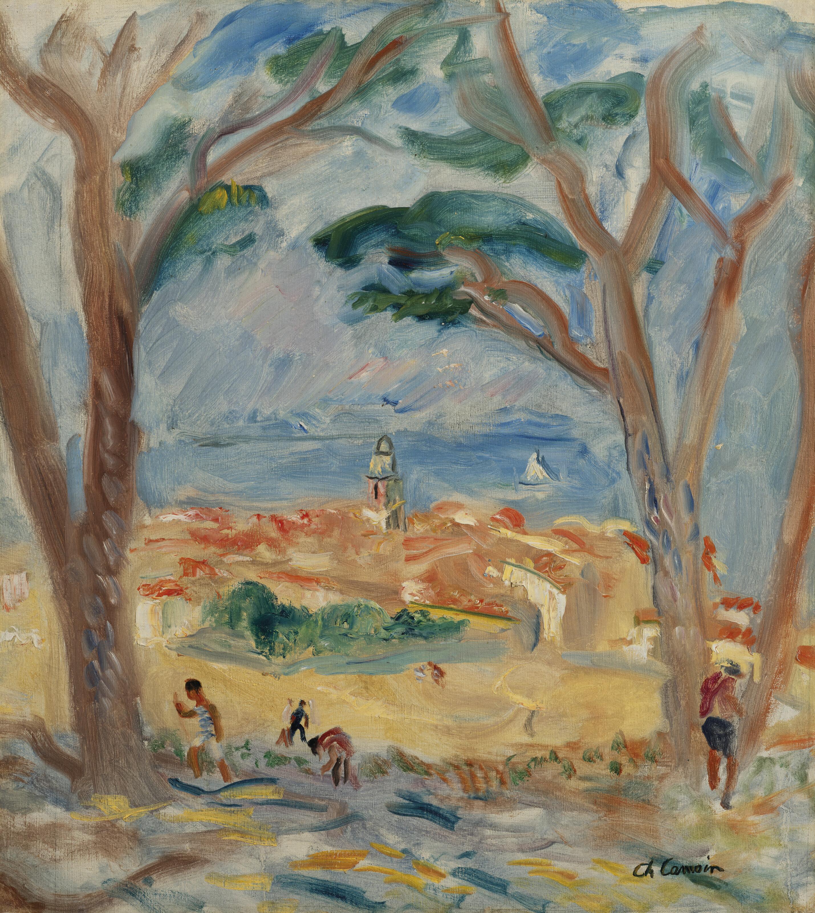 Charles Camoin - Le Clocher de Saint-Tropez vu de la citadelle
