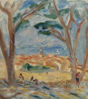 Charles Camoin - Le Clocher de Saint-Tropez vu de la citadelle