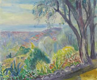 Charles Camoin - Le Jardin À Gairaut Avec La Vue Sur Nice