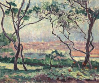 Charles Camoin - Le port de Marseille vu des jardins de la Colline