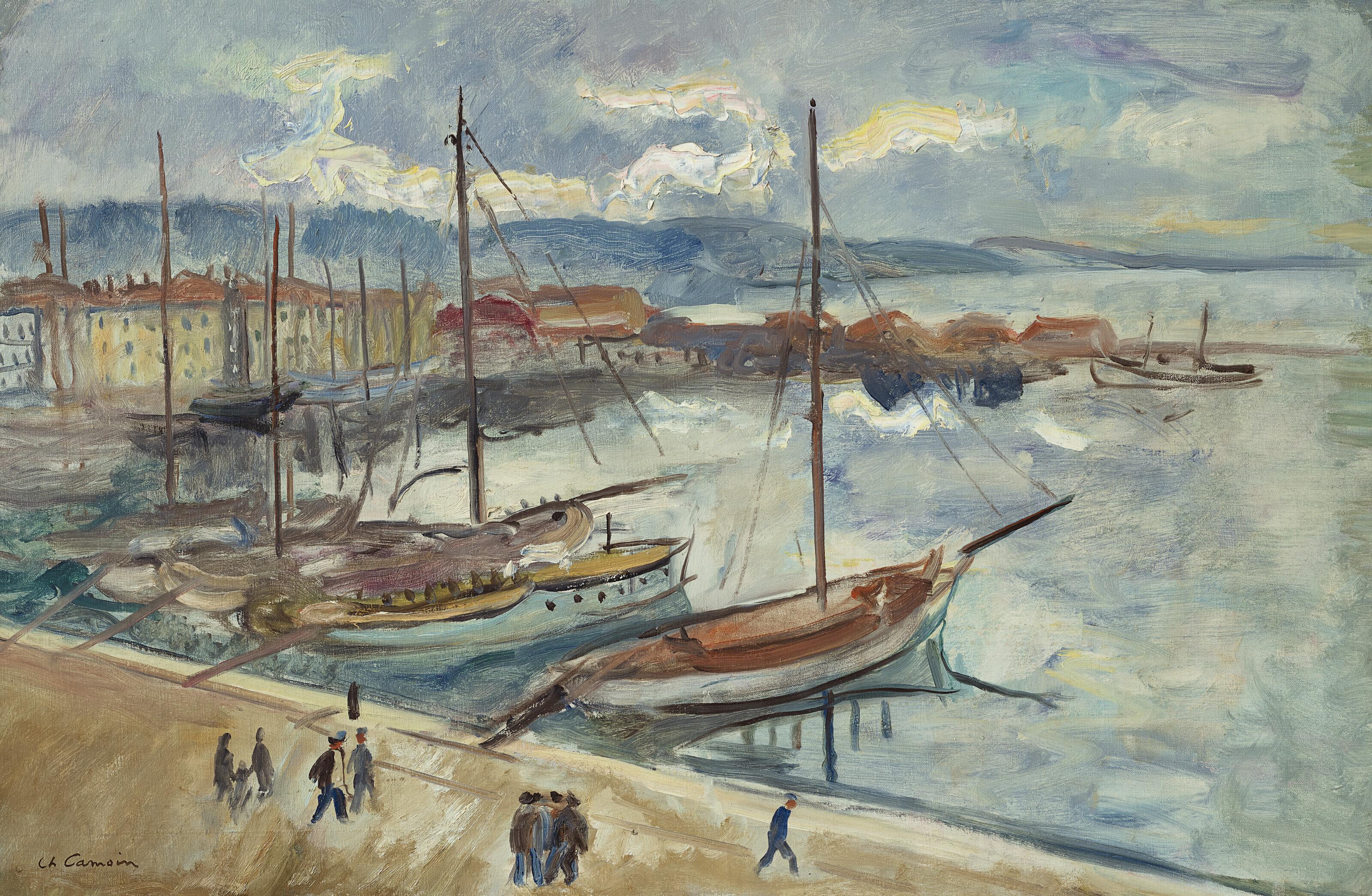 Charles Camoin - Le Port de Saint-Tropez après l\'orage