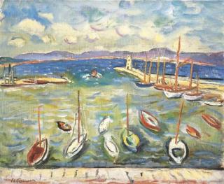 Charles Camoin - L\'entrée du Port de Saint-Tropez