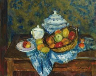 Charles Camoin - Nature Morte Aux Pommes Et À La Soupière